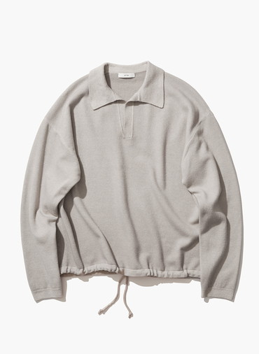 VINTAGE KNIT SKIPPER POLO SWEATER 詳細画像 Beige 5