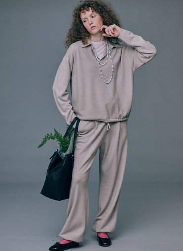 VINTAGE KNIT SKIPPER POLO SWEATER 詳細画像 Beige 7