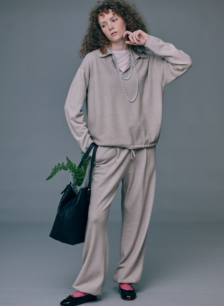 VINTAGE KNIT SKIPPER POLO SWEATER 詳細画像 Beige 7