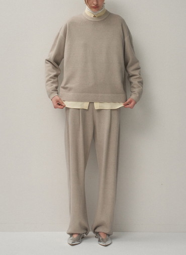 VINTAGE KNIT EASY STRAIGHT PANTS 詳細画像 Beige 2