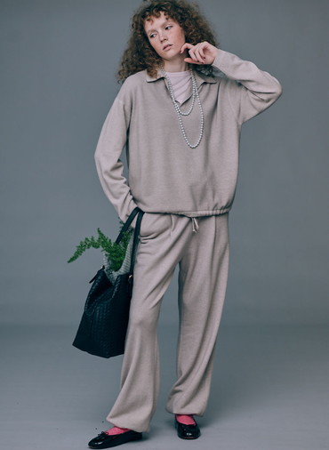 VINTAGE KNIT EASY STRAIGHT PANTS 詳細画像 Beige 5