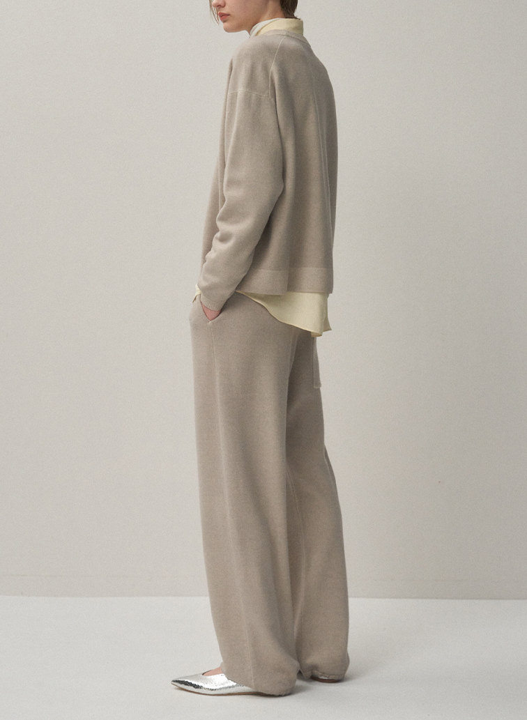 VINTAGE KNIT EASY STRAIGHT PANTS 詳細画像 Beige 3