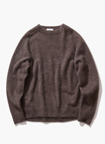 ROYAL CASHMERE FUR CREWNECK SWEATER