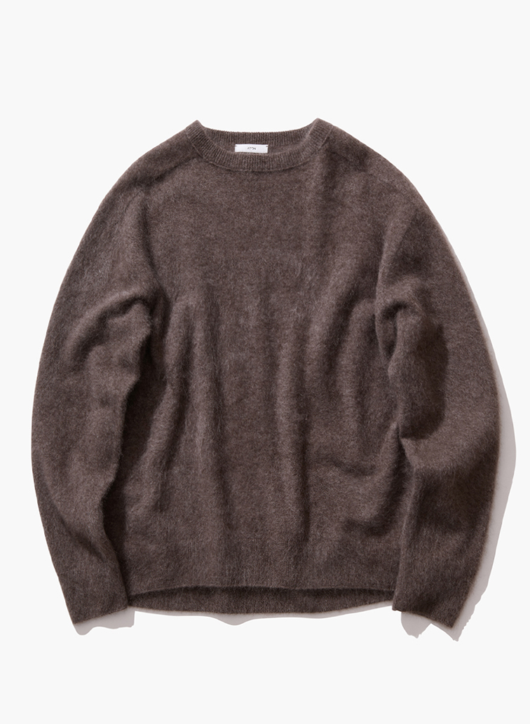 ROYAL CASHMERE FUR CREWNECK SWEATER 詳細画像 Brown 1