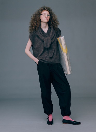 ROYAL CASHMERE FUR CREWNECK CARDIGAN 詳細画像 Brown 5