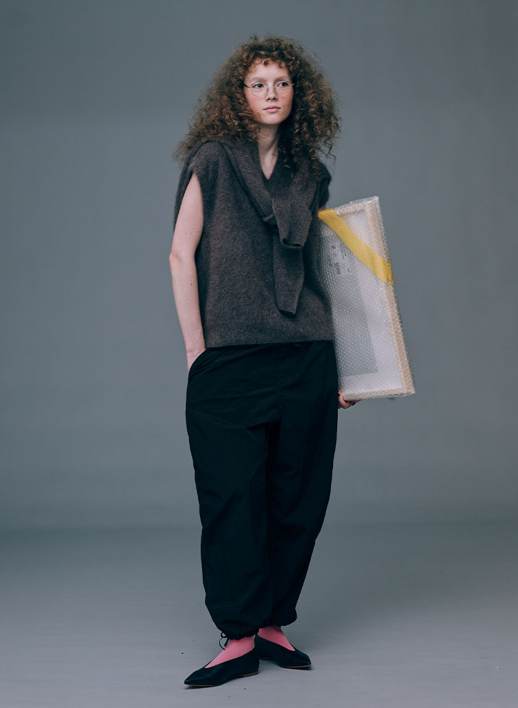 ROYAL CASHMERE FUR CREWNECK CARDIGAN 詳細画像 Brown 6