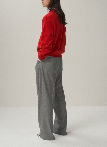 MERINO COLLEGE KNIT V-NECK SWEATER 詳細画像 Off White 3
