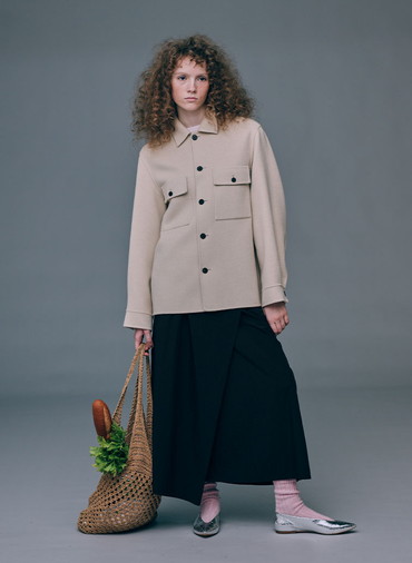 MERINO DOUBLE MELTON CPO JACKET 詳細画像 Beige 6