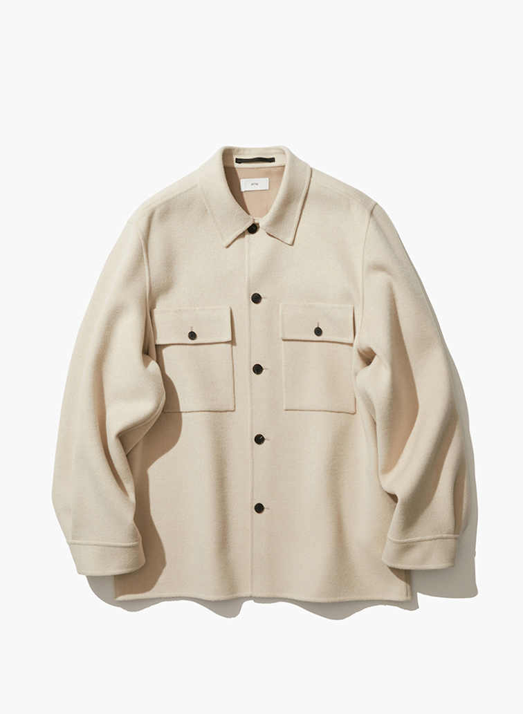 MERINO DOUBLE MELTON CPO JACKET 詳細画像 Beige 1