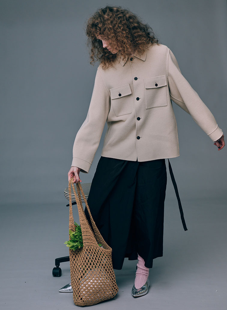 MERINO DOUBLE MELTON CPO JACKET 詳細画像 Beige 4