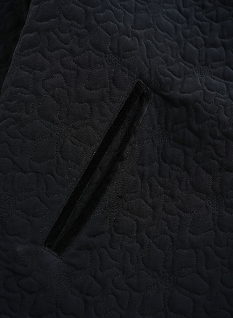 FLOWER EMBROIDERY COAT 詳細画像 Black 5