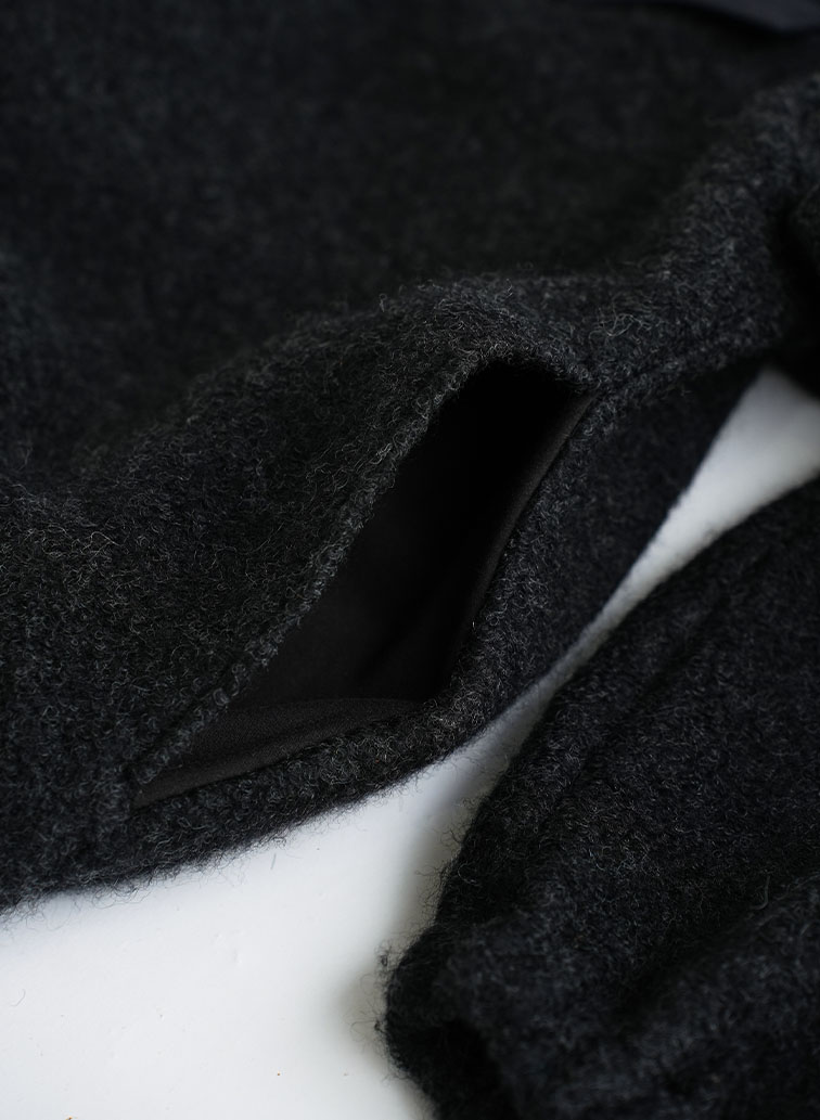 WOOL FLEECE TOPS 詳細画像 Charcoal Gray 6