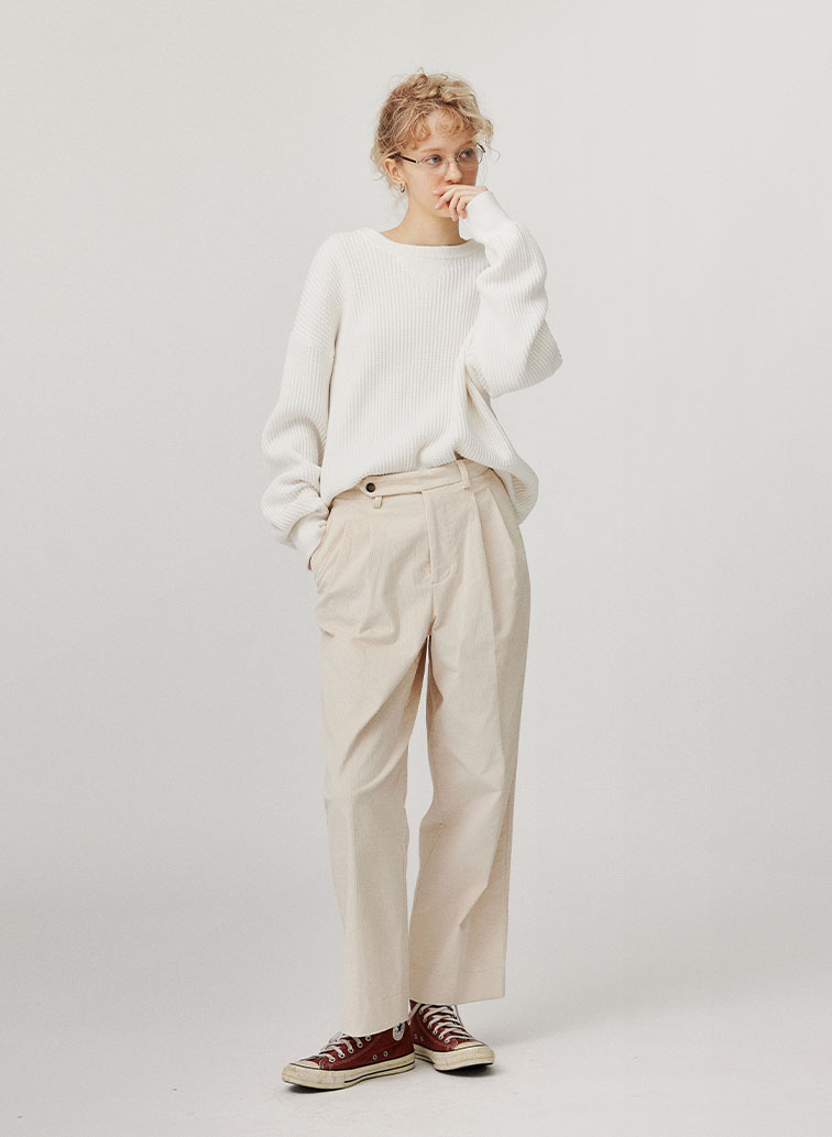 CORDUROY TROUSERS 詳細画像 Ivory 4