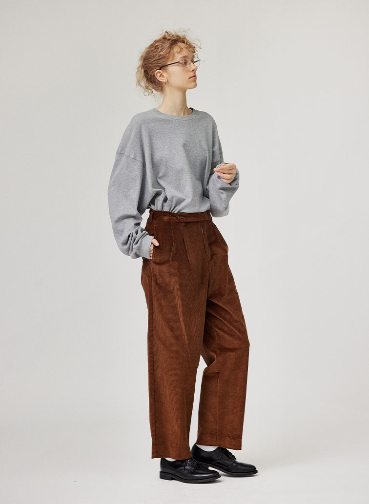 CORDUROY TROUSERS 詳細画像 Brown 5