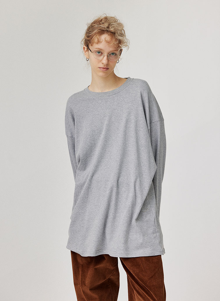 CREW NECK PULL OVER 詳細画像 Gray 2