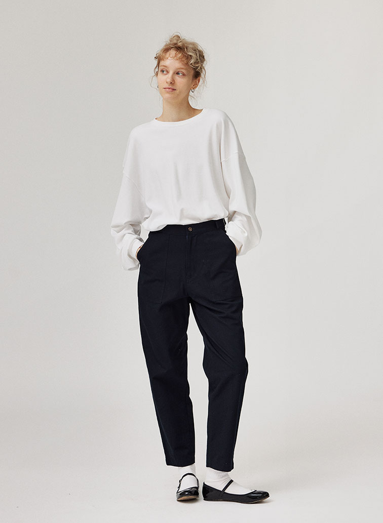 CREW NECK PULL OVER 詳細画像 White 7