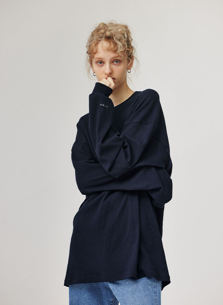 CREW NECK PULL OVER 詳細画像 Navy 4