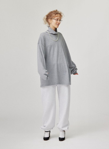 MOCK TURTLENECK PULL OVER 詳細画像 Gray 3