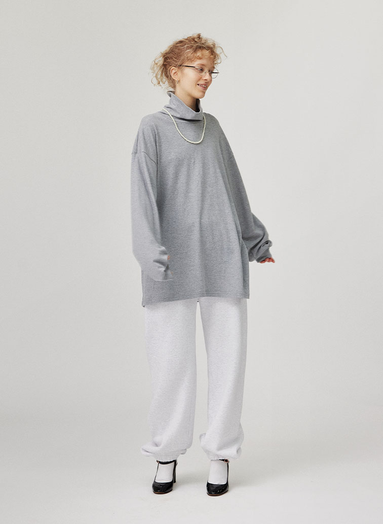 MOCK TURTLENECK PULL OVER 詳細画像 Gray 3