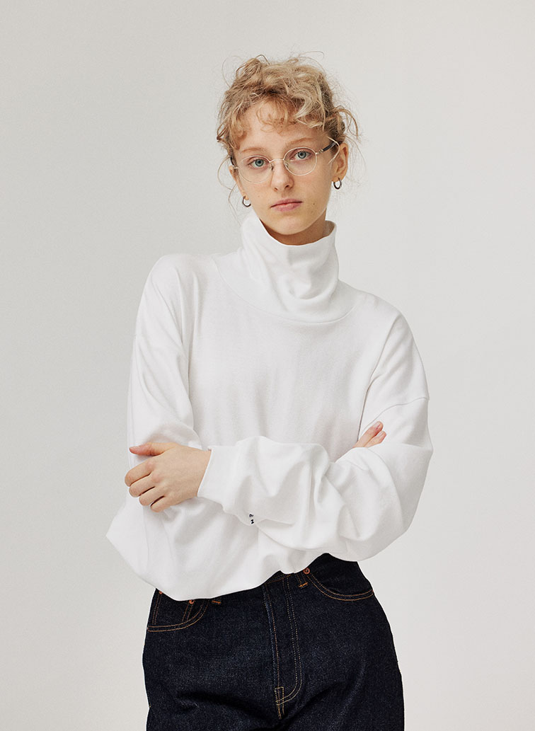 MOCK TURTLENECK PULL OVER 詳細画像 White 2