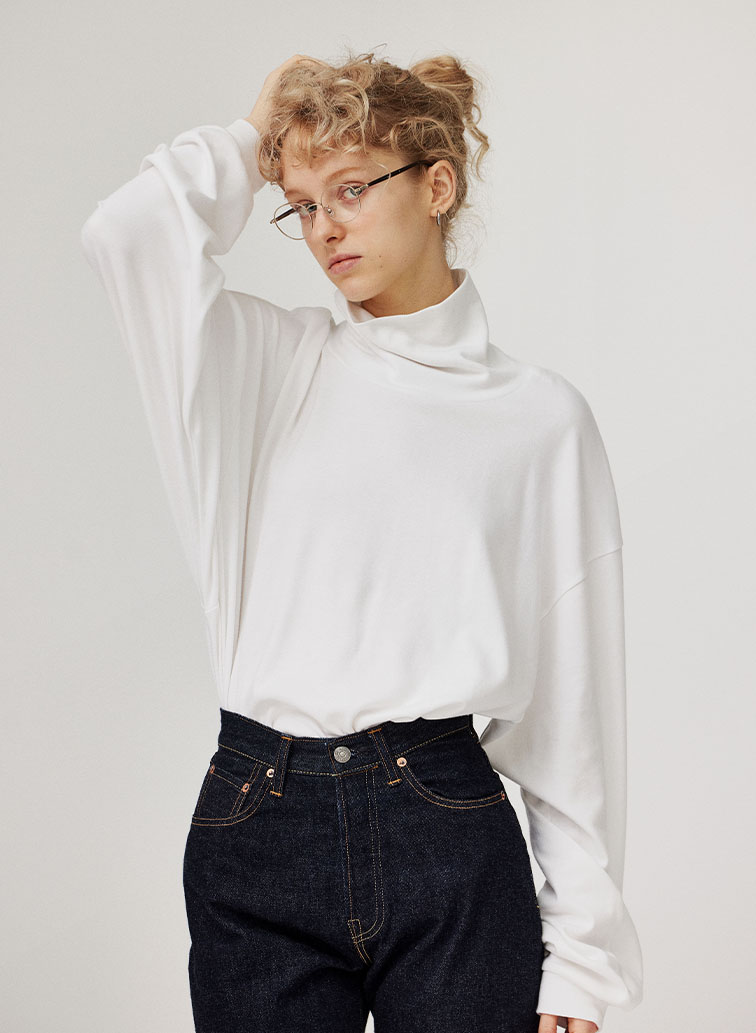 MOCK TURTLENECK PULL OVER 詳細画像 White 3