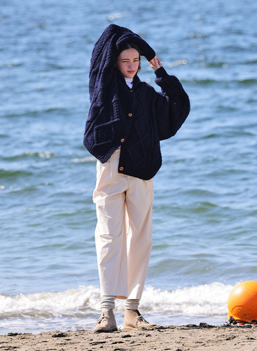 【CAPSULE COLLECTION】ARAN  CARDIGAN 詳細画像 Navy 3