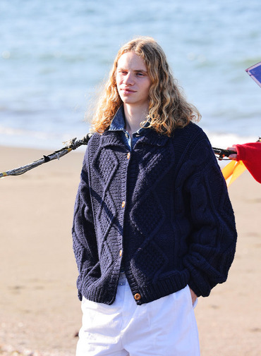 【CAPSULE COLLECTION】ARAN  CARDIGAN 詳細画像 Navy 6