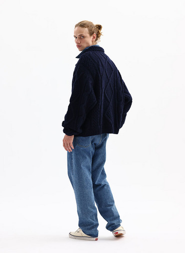 【CAPSULE COLLECTION】ARAN  CARDIGAN 詳細画像 Navy 9