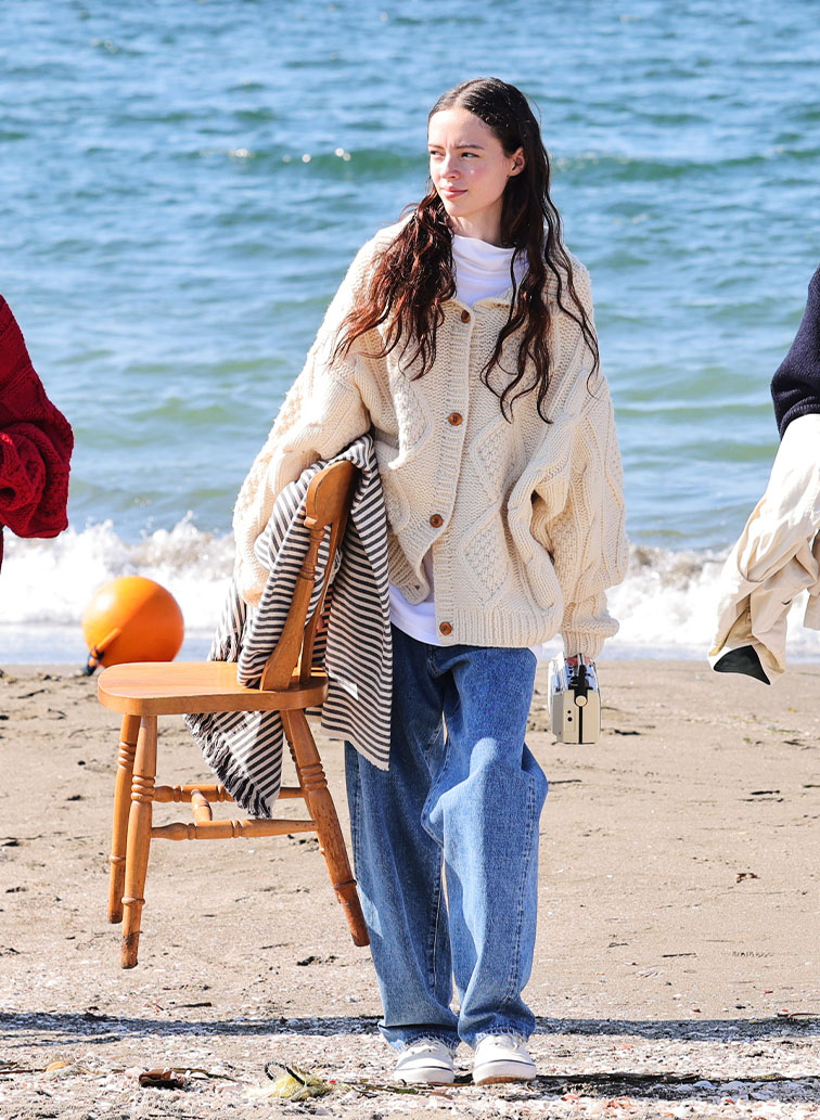 【CAPSULE COLLECTION】ARAN  CARDIGAN 詳細画像 Ivory 4