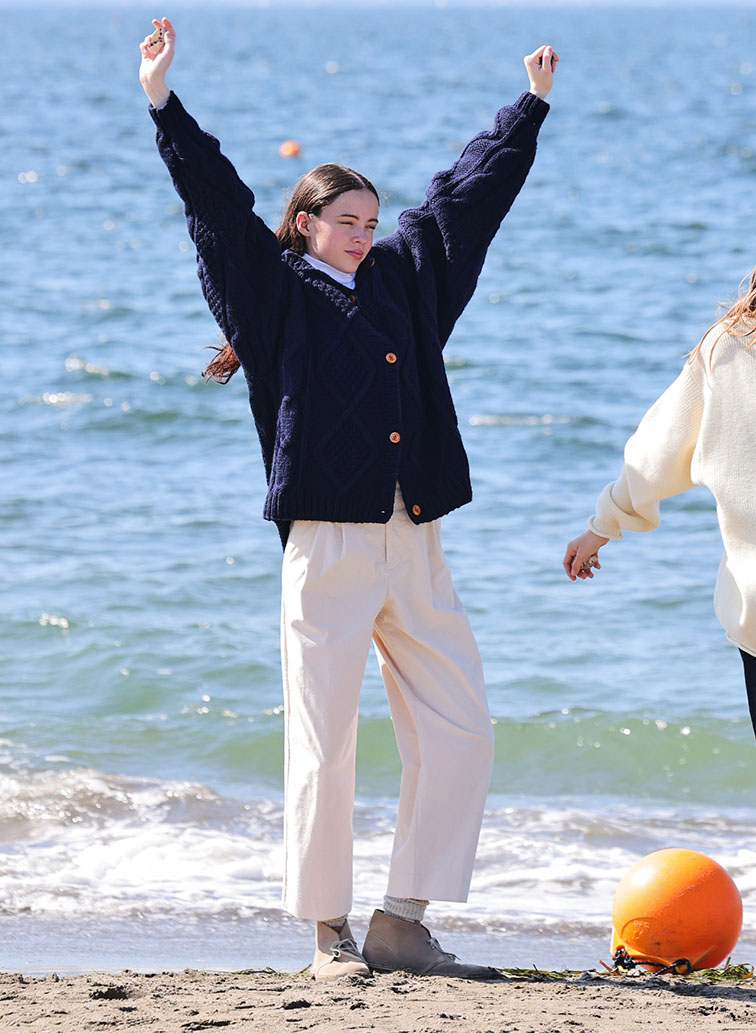 【CAPSULE COLLECTION】ARAN  CARDIGAN 詳細画像 Navy 2