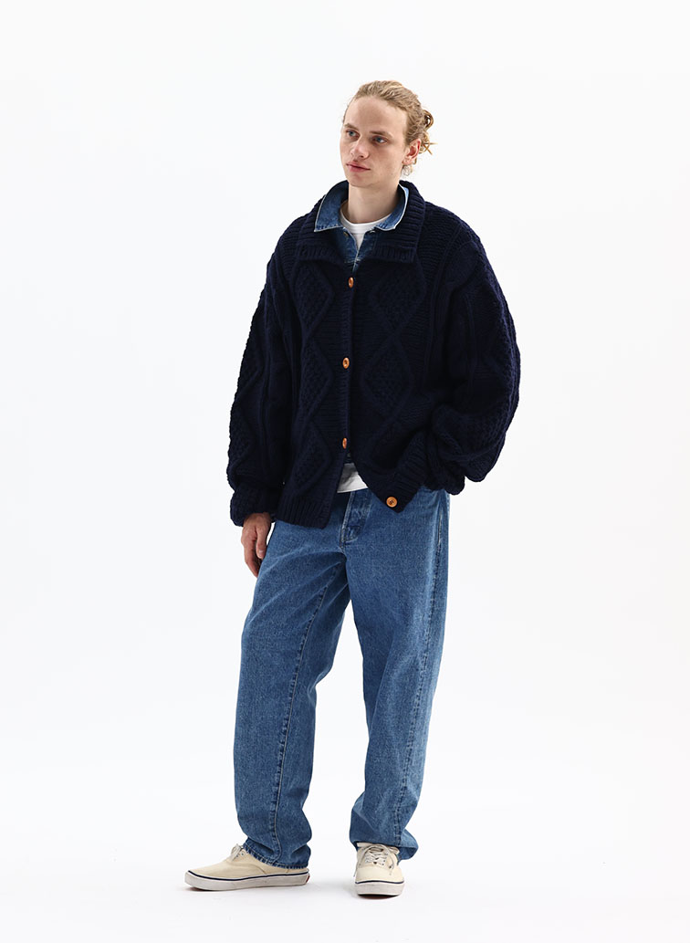 【CAPSULE COLLECTION】ARAN  CARDIGAN 詳細画像 Navy 8