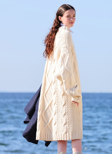 【CAPSULE COLLECTION】ARAN ONEPIECE 詳細画像 Ivory 4