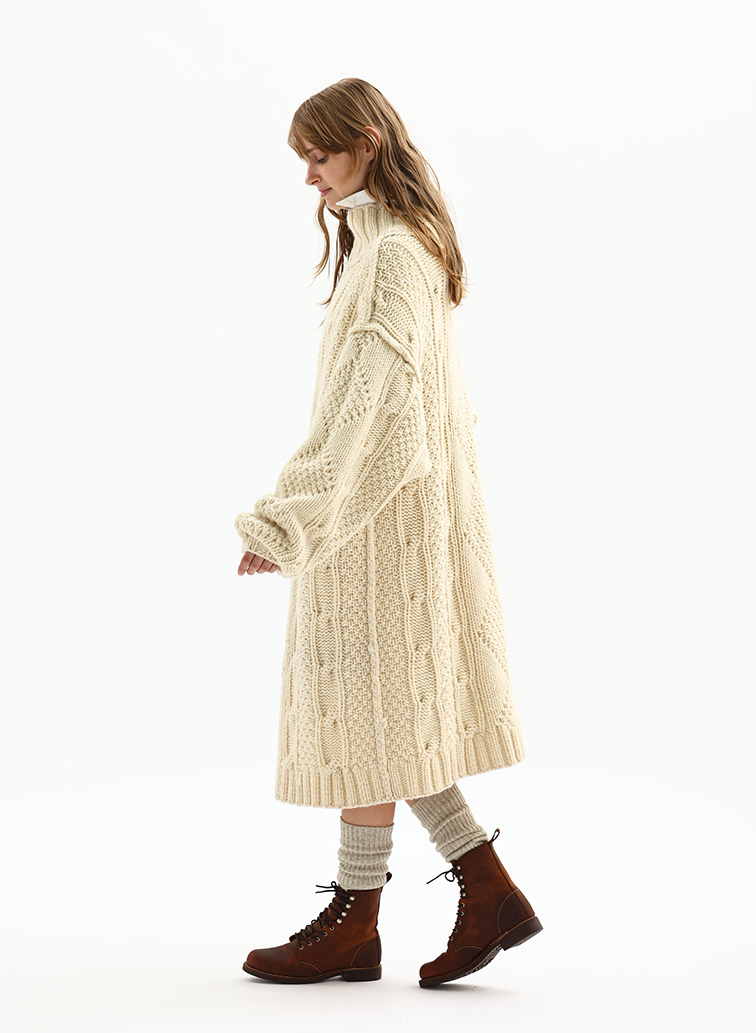 【CAPSULE COLLECTION】ARAN ONEPIECE 詳細画像 Ivory 7