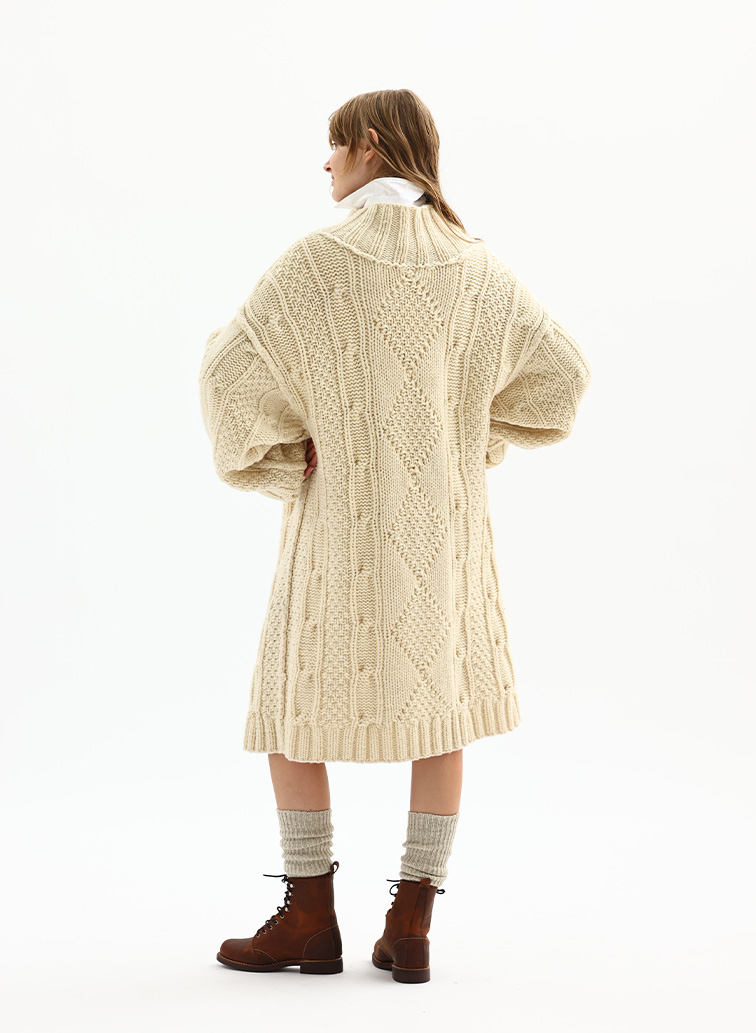 【CAPSULE COLLECTION】ARAN ONEPIECE 詳細画像 Ivory 8