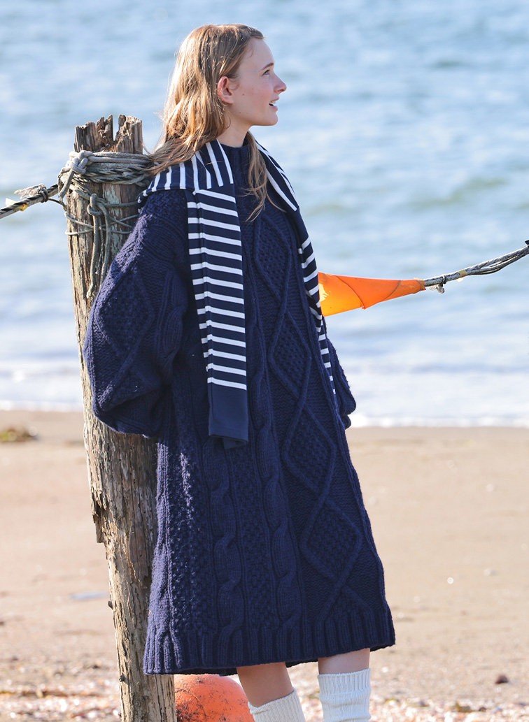 【CAPSULE COLLECTION】ARAN ONEPIECE 詳細画像 Navy 3