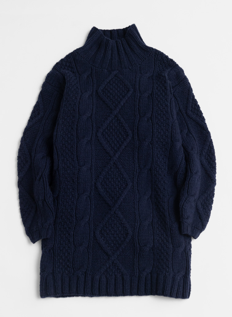 【CAPSULE COLLECTION】ARAN ONEPIECE 詳細画像 Navy 6