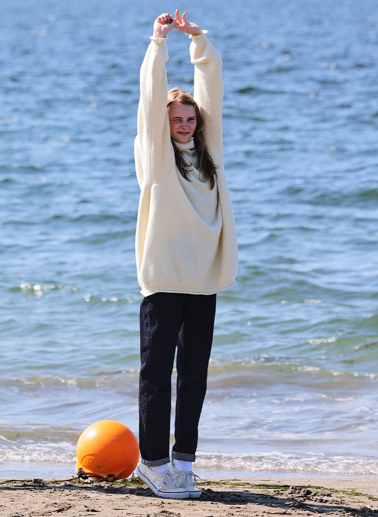 【CAPSULE COLLECTION】MOCK PULL OVER 詳細画像 Ivory 2
