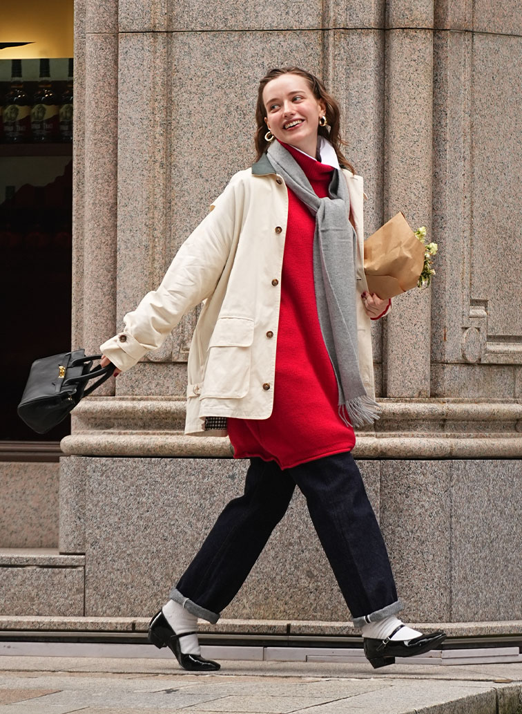 【CAPSULE COLLECTION】MOCK PULL OVER 詳細画像 Red 10