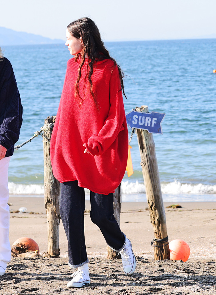 【CAPSULE COLLECTION】MOCK PULL OVER 詳細画像 Red 2