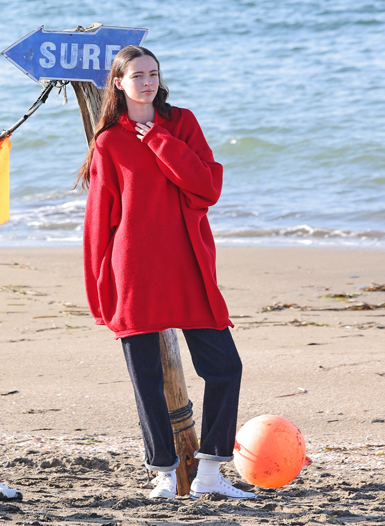 【CAPSULE COLLECTION】MOCK PULL OVER 詳細画像 Red 3