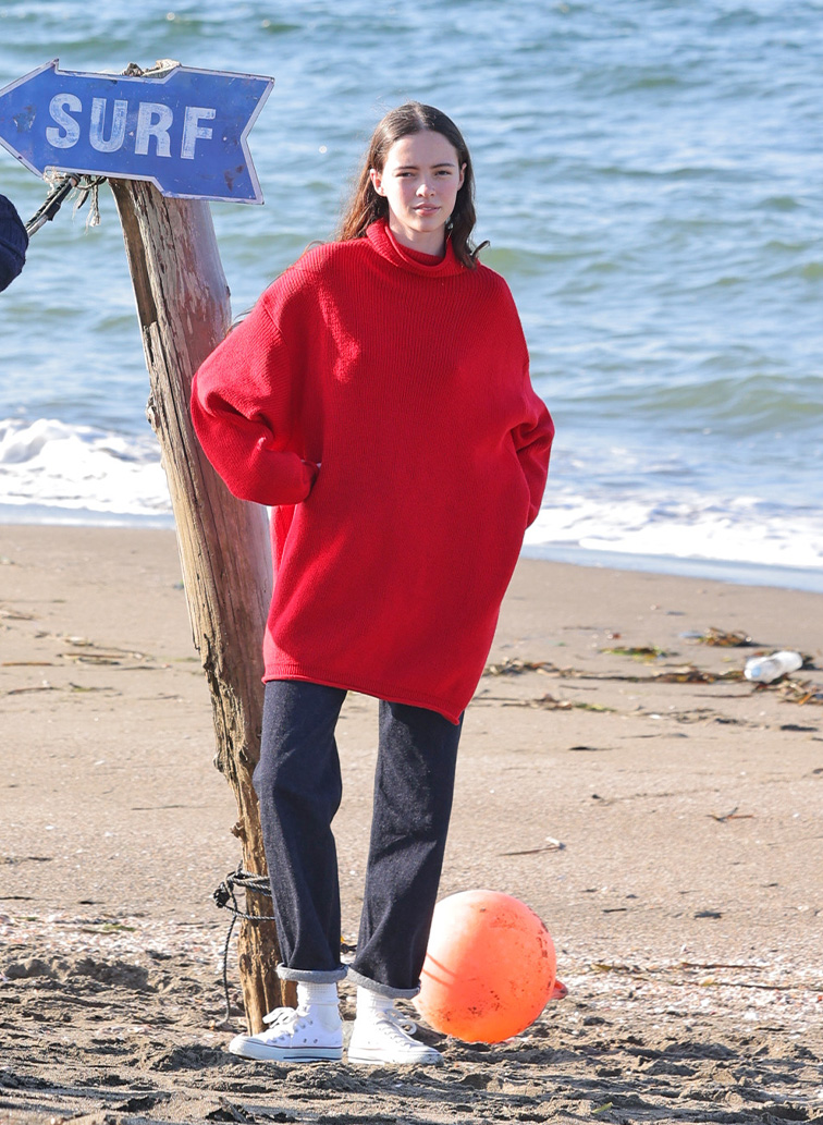 【CAPSULE COLLECTION】MOCK PULL OVER 詳細画像 Red 4