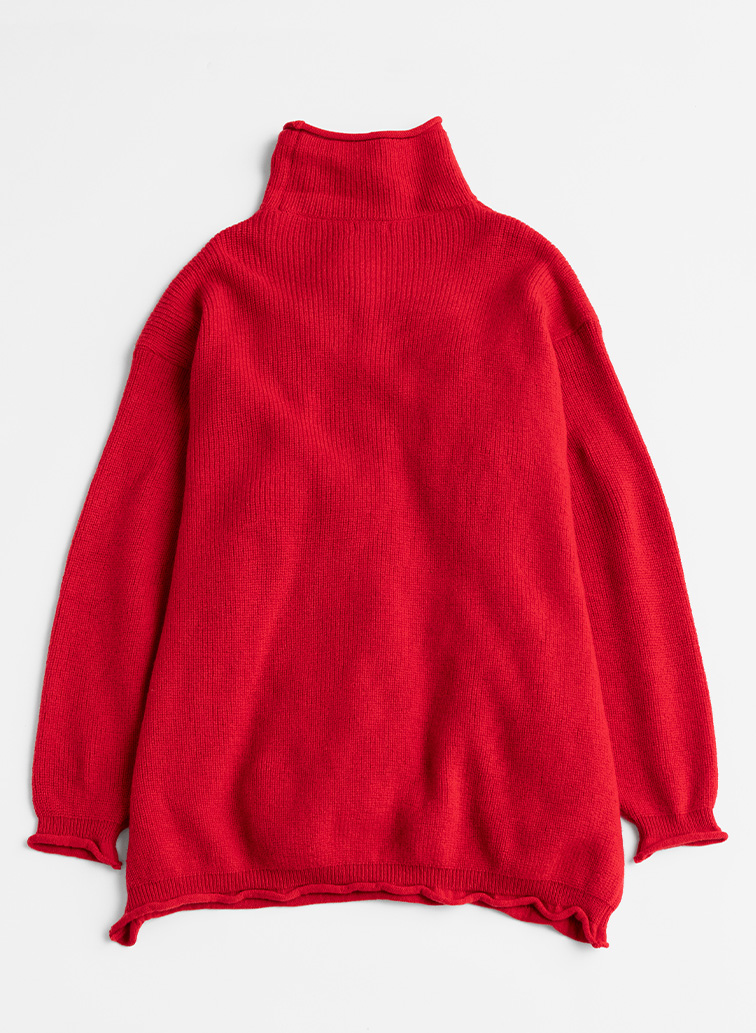 【CAPSULE COLLECTION】MOCK PULL OVER 詳細画像 Red 9