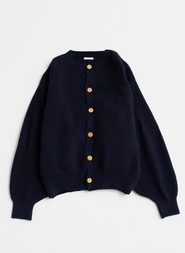 CREW NECK CARDIGAN