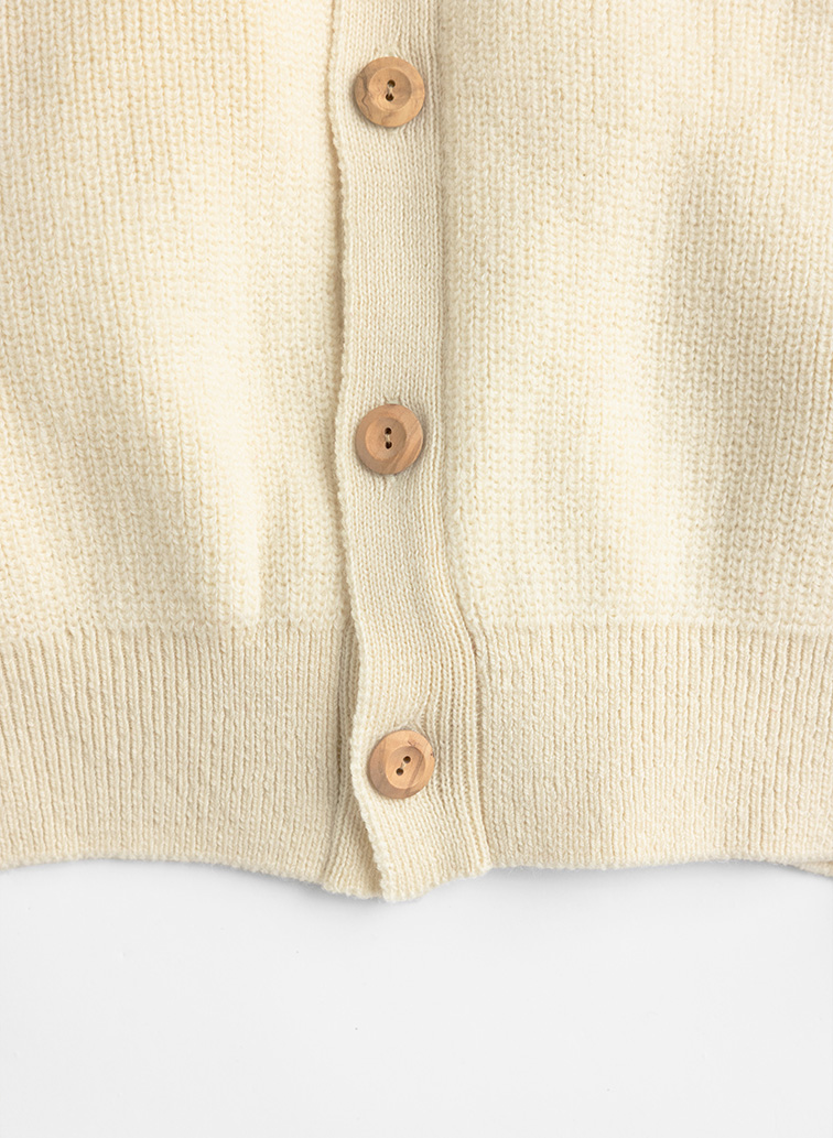 CREW NECK CARDIGAN 詳細画像 Ivory 2