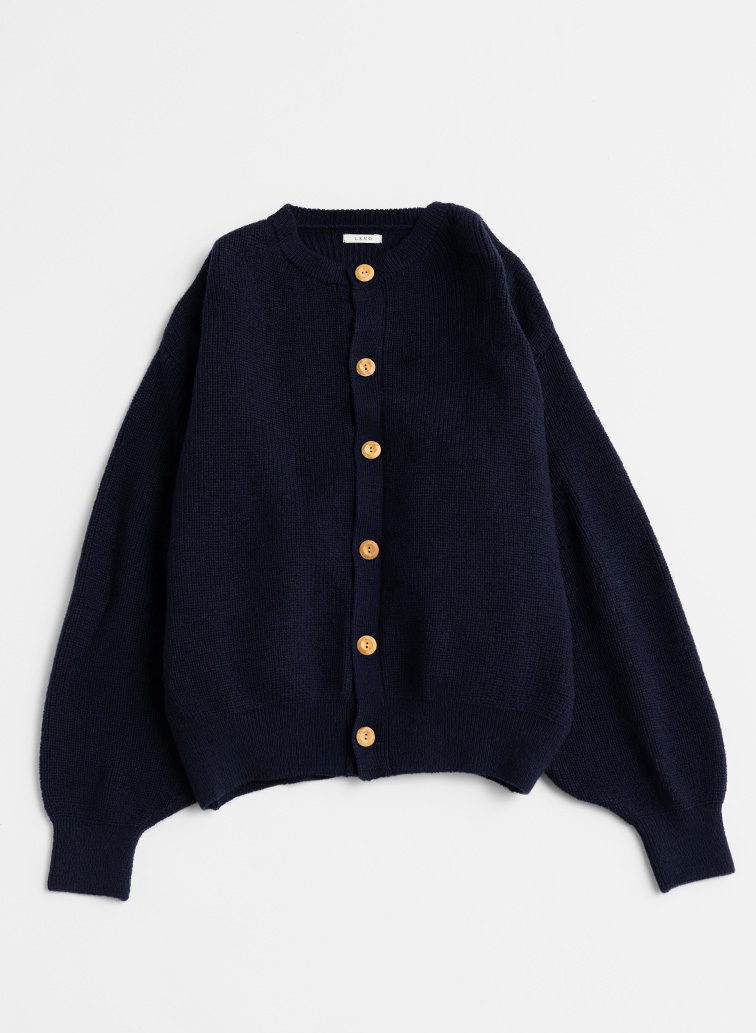 CREW NECK CARDIGAN 詳細画像 Navy 1