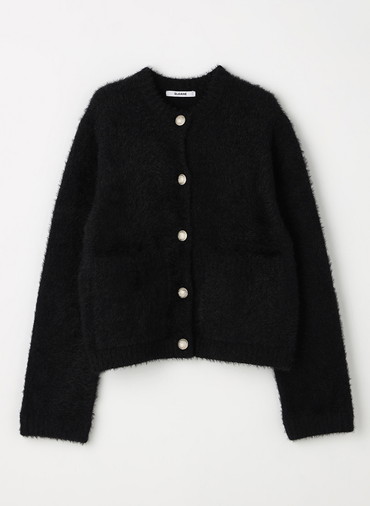 7Gシャギー クルーネックジャケット 詳細画像 Black 1