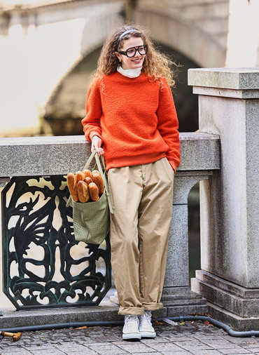 カセンティーノクルーネックプルオーバー 詳細画像 Orange 2