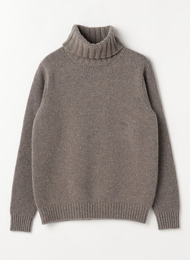 3G&5G ジーロンラム×カシミヤ タートルネック 詳細画像 Brown 1