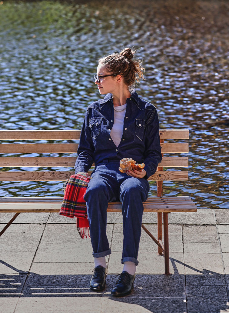 FRONTIER LADY PANTS 詳細画像 Indigo 3