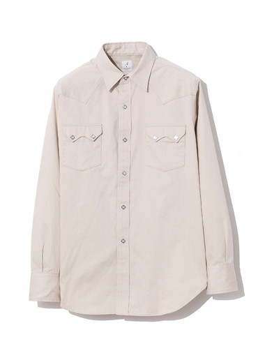 HARRISON SHIRT SATEEN 詳細画像 Beige 1